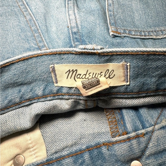 Madewell Rigid Denim A-Line Mini Skirt Size 26 EUC - Picture 5 of 9